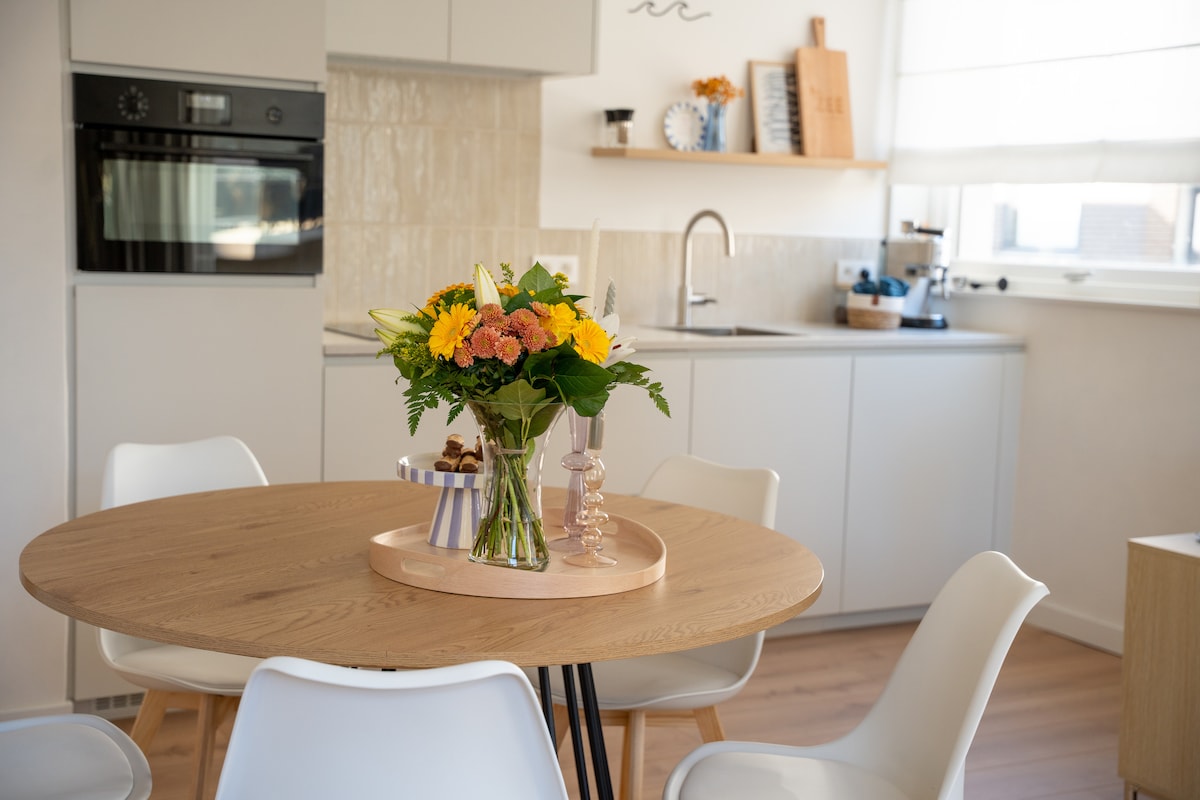 Eethoek met bloemen