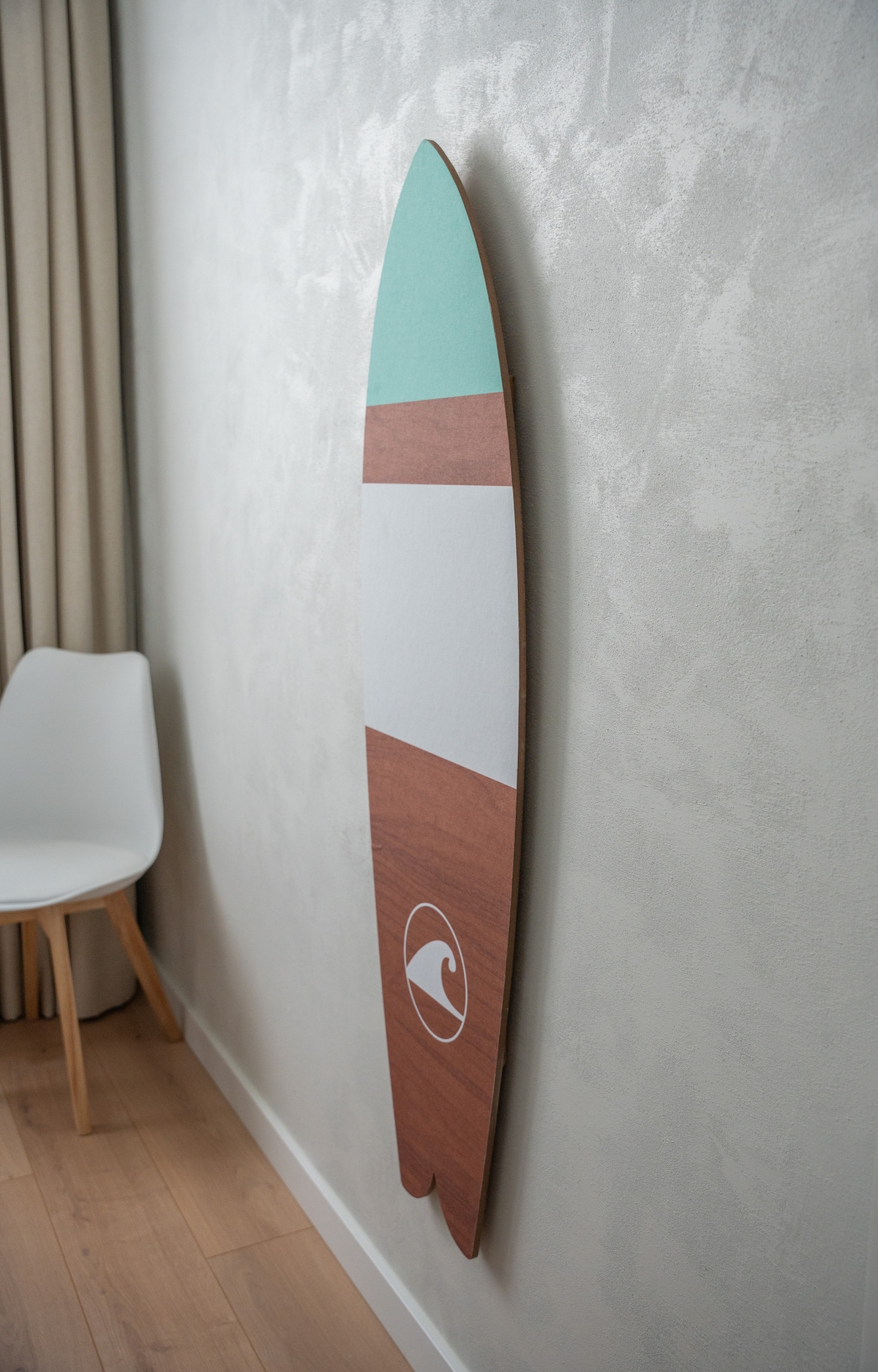 Detail van het interieur met natuurlijke materialen